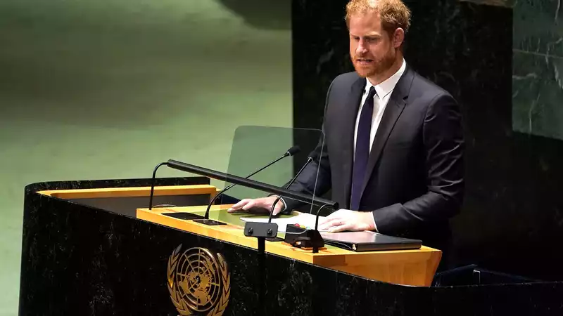 Prince Harry 'Restless' Except to Talk About Princess Diana at UN: Body Language Expert