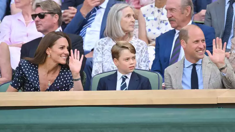 Kate Middleton Says Wimbledon is "George's Treat" When asked why Charlotte and Louis didn't come to the tennis tournament.