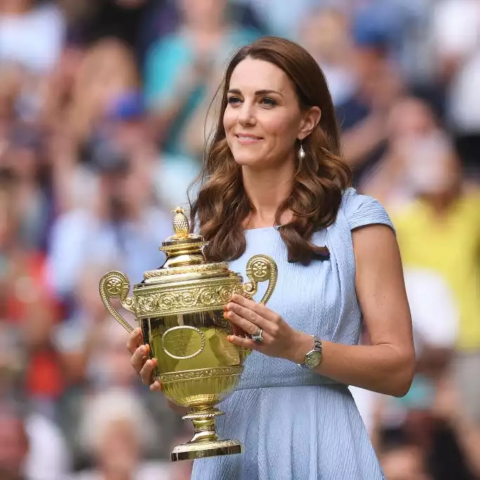 Kate Middleton, who has committed a "serious" breach of royal protocol at Wimbledon.