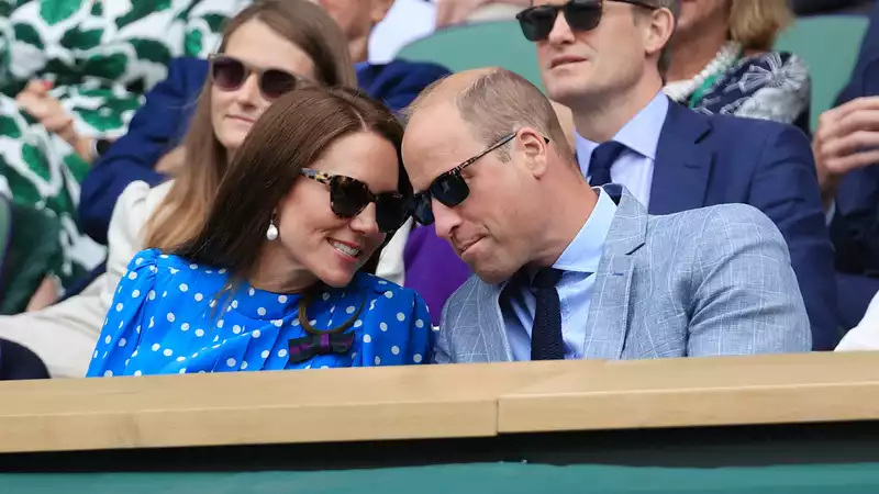 Prince William and Kate Middleton were "perfectly matched" at Wimbledon, body language expert says.