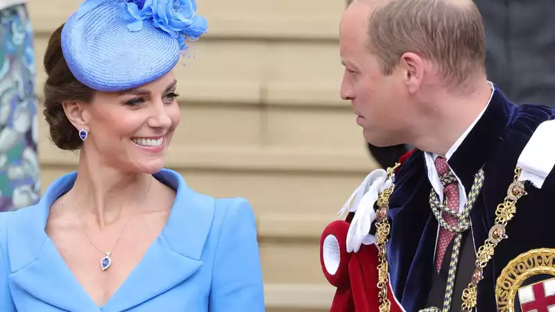 Kate Middleton in all blue for Garter Day service at Windsor Castle