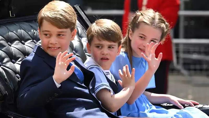 Three Cambridge Children Make Carriage Debut at Trooping the Colors