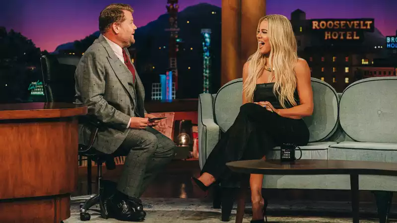 James Corden Comforts Anxious Khloe Kardashian Ahead of 'Late Late Show' Appearance