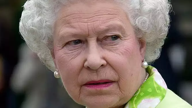 The Queen has a very peculiar expression when she is upset with you.