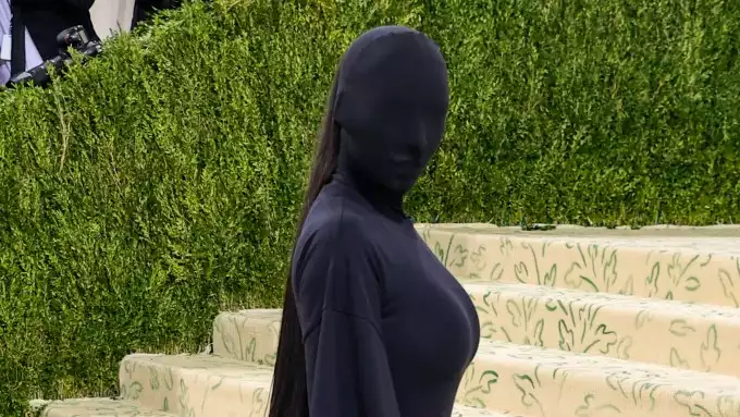 Kim Kardashian didn't want to hide her face at the Met Gala