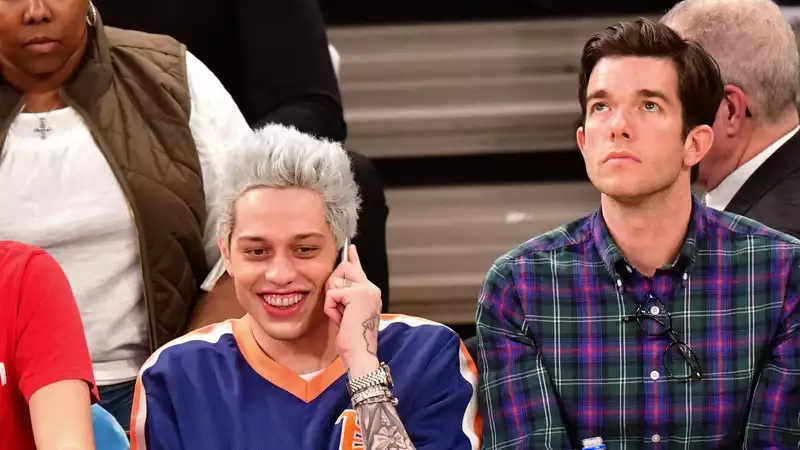 'Uncle Pete Davidson spends time with John Mulaney and Olivia Mann's son.