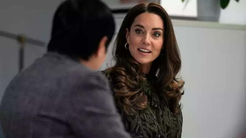 Kate Middleton looks fierce in leopard print outfit during visit to mental health charity