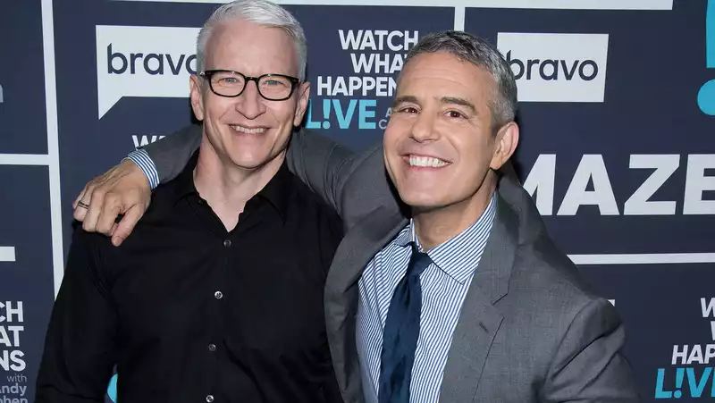 Andy Cohen and Anderson Cooper's shirtless photo on Instagram.