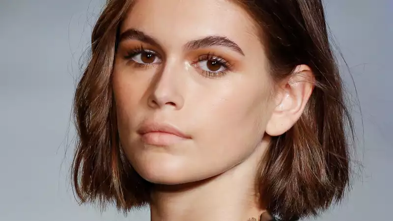 Kaia Gerber shows off her stunning blonde bob.