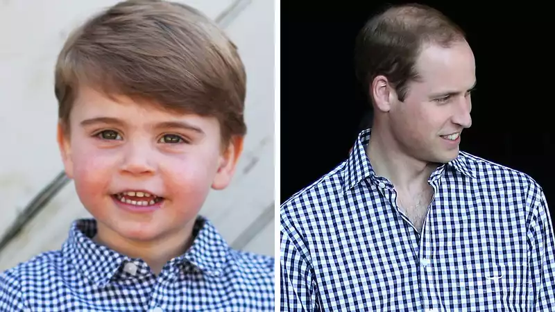 Prince Louis and his father, Prince William, share birthday photo of twins