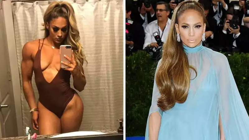 Jennifer Lopez look-alike is a bodybuilder from Houston