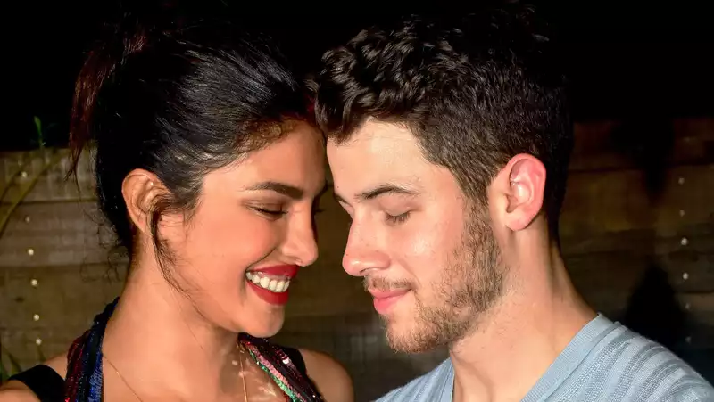 Nick Jonas celebrates his first Holi in India with Priyanka Chopra.