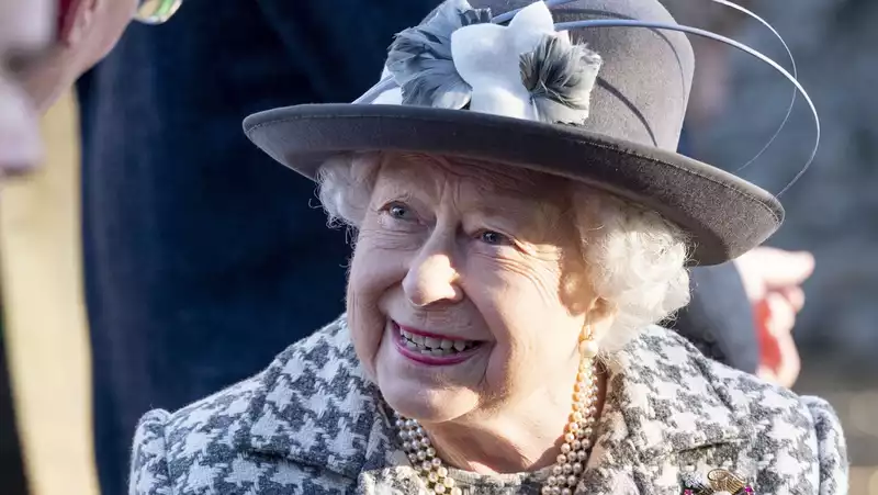 The Queen is all smiles in church after Harry and Meghan's statement on the royal exit