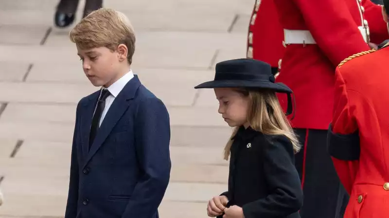 Here's what Prince George, Princess Charlotte, and Prince Louis found most interesting about the Queen's funeral plans