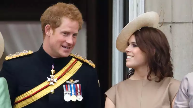 Harry & Meghan" and Princess Eugenie playing with Archie during their visit to California.