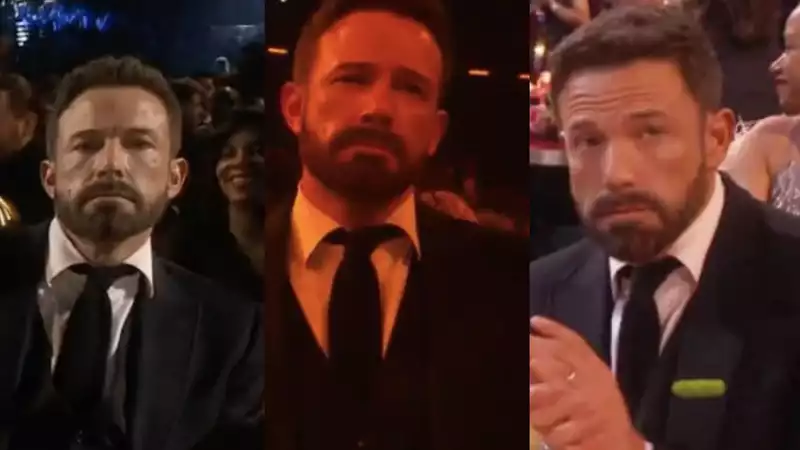 A paean to Ben Affleck, who looks miserable at the Grammy Awards.