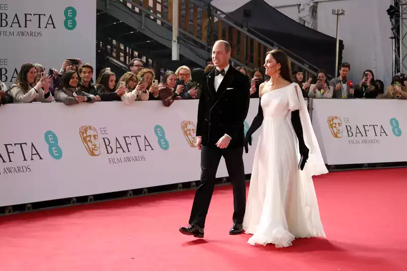 Princess Catherine playfully slaps Prince William's butt at BAFTAs