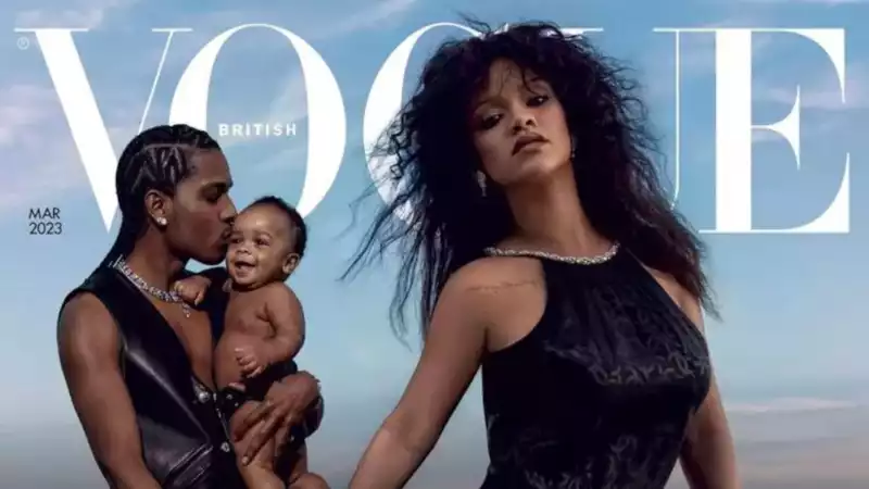 Rihanna's baby becomes cover star of Vogue before her first birthday.