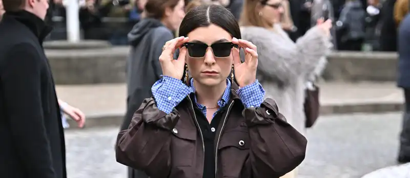 Lord ends her Paris Fashion Week drought in the front row of Miu Miu.