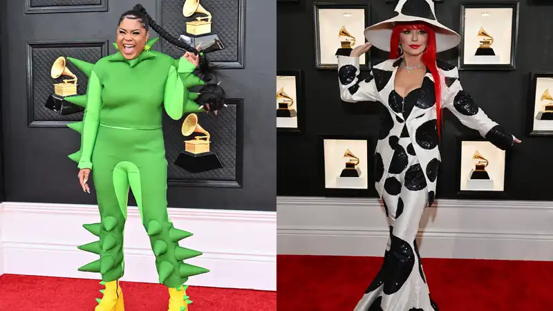 The most bizarre and wacky Grammy costume ever.