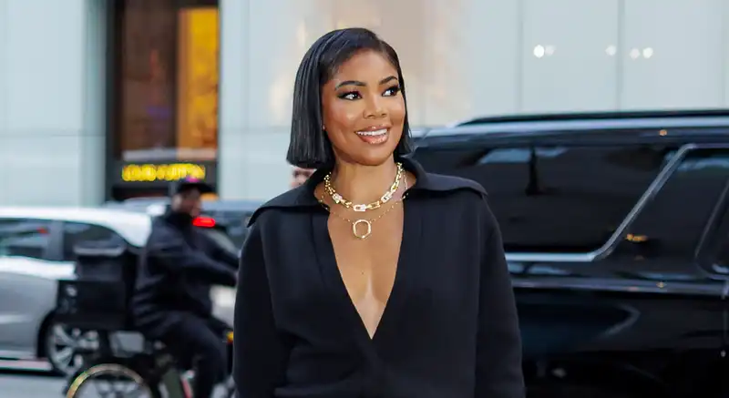 Gabrielle Union matches her evening gown with under $300 reformatted heels.