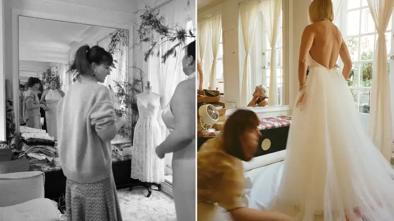 This bridal designer did not intend to make wedding dresses.