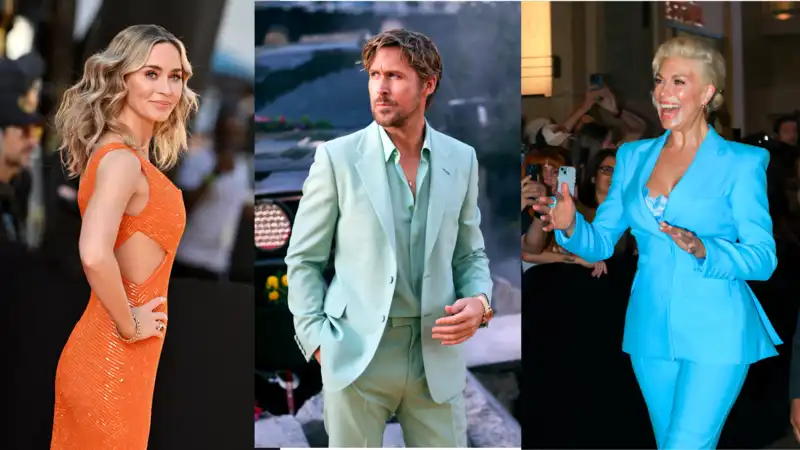 Emily Blunt, Ryan Gosling, and Hannah Waddingham take glamour to the extreme on the red carpet.