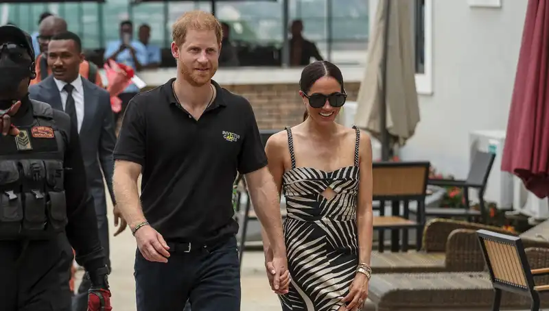 Meghan Markle heats up her Nigerian tour wardrobe with side-slit dress by Johanna Ortiz