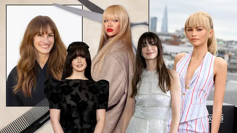 Can celebrities prove that the bangs do not have to be so deep?