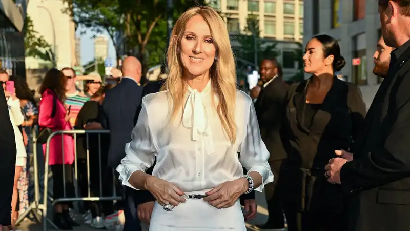 Celine Dion makes her spectacular Red Carpet comeback in head-to-toe white dress