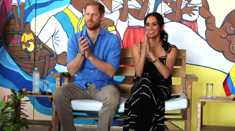 Meghan Markle pays homage to Colombian designer with sleeveless two-piece set