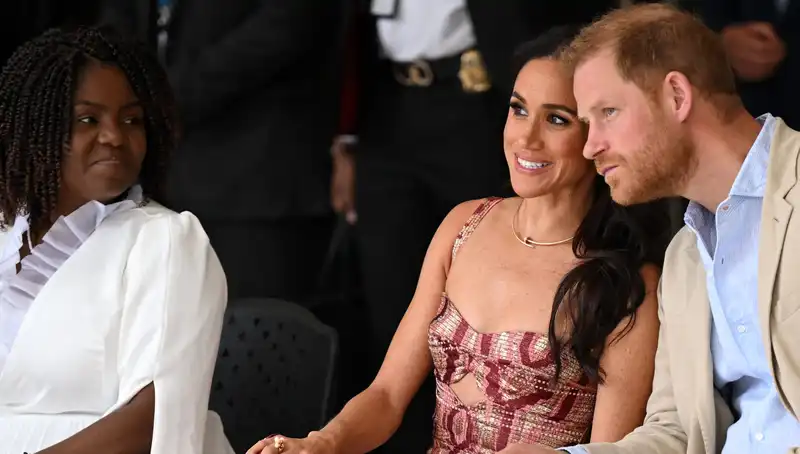 What does Meghan Markle's Joanna Ortiz cut-and-sew dress worn on her Columbia tour show about fashion diplomacy?