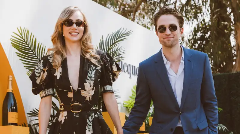 Suki Waterhouse and Robert Pattinson wear floral maxi dresses together for their first joint attendance since becoming parents.