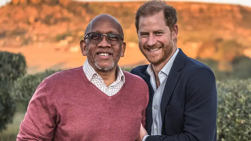 Prince Harry Meets Another Royal Family on First Visit to Africa