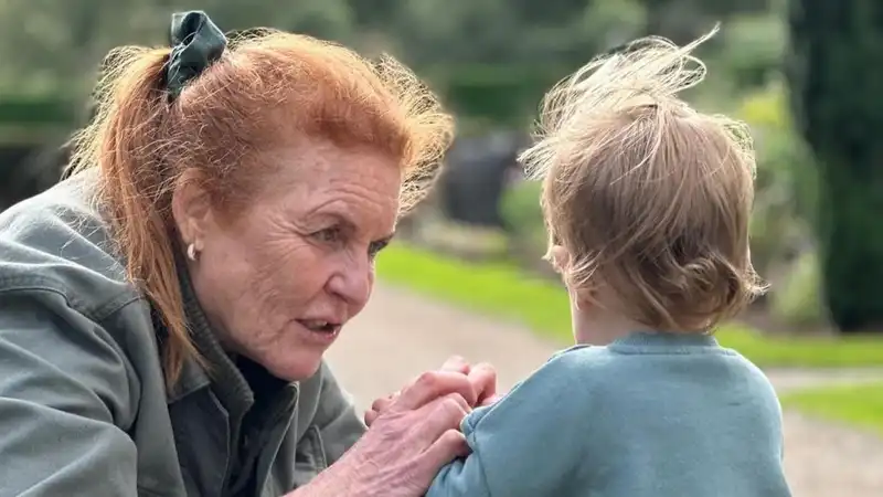 Princess Eugenie shares a rare photo of her son Ernesto on his mother Sarah Ferguson's 65th birthday.