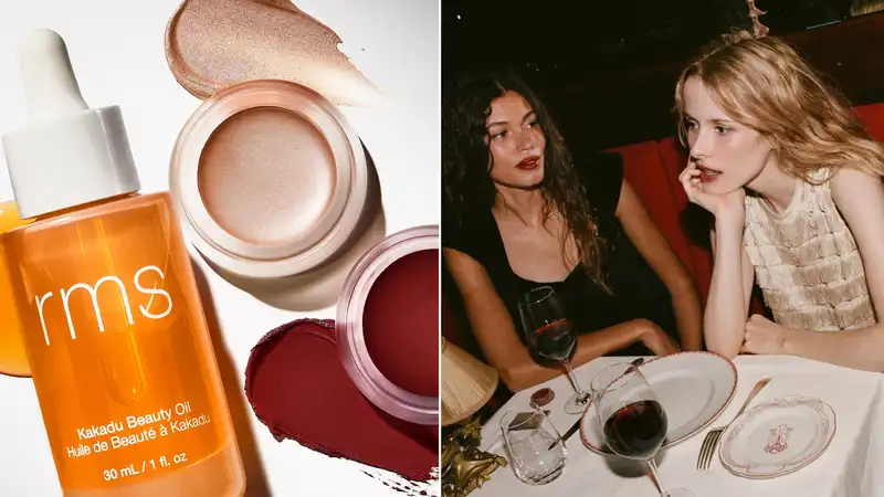 RMS Beauty x Dôen presents dream holiday party makeup