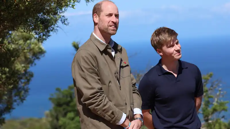 Prince William wears a sweet tribute to his children during a visit to South Africa