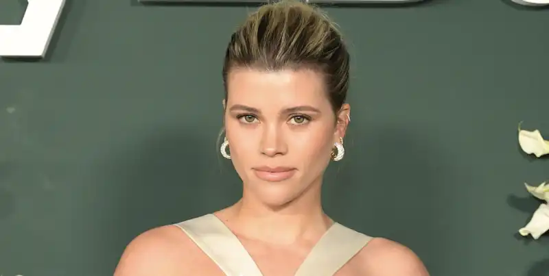 The skin-tight velvet gown of Sofia Richie Grange is already the holiday party dress of the season