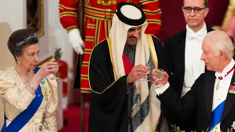 Princess Anne narrowly avoided breaking the royal protocol at a state banquet in Qatar