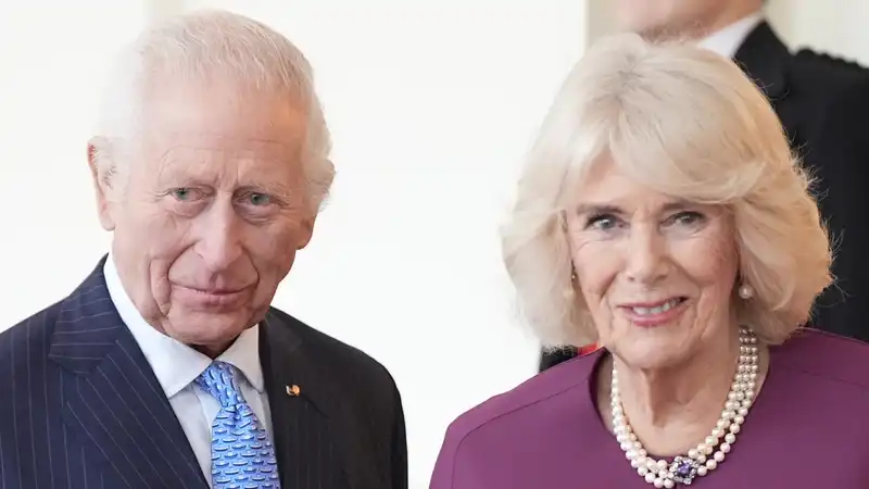 Queen Camilla wears a quietly iconic coat with a necklace that promotes "wellness" in the battle of pneumonia