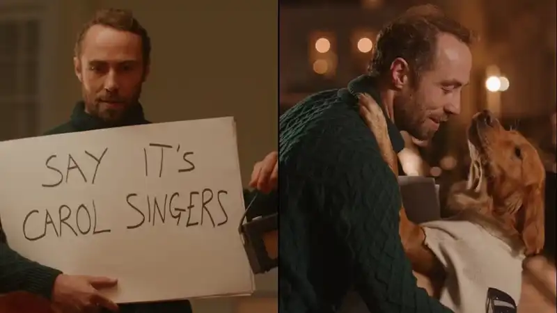 James Middleton recreates the cue card scene from “Love Actually” to help spread an important message.