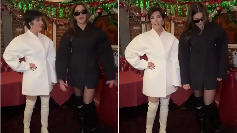 Kris Jenner and Khloe Kardashian in Kylie dresses, twins were “unplanned,” but it happened.