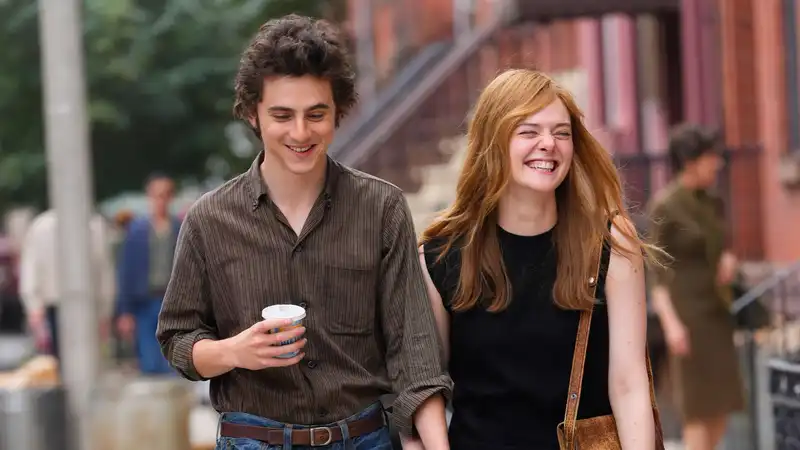 Elle Fanning and Timothée Chalamet recreate Ariana Grande and Cynthia Erivo's “Holding Space” moment